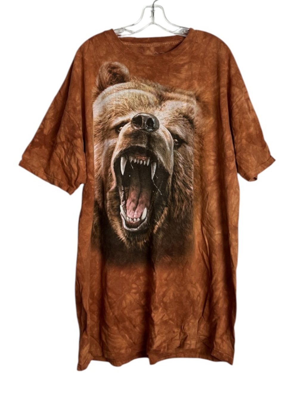 The Mountain Roaring Bear Orange Tie Dye T Shirt 2013 Sz 3XL